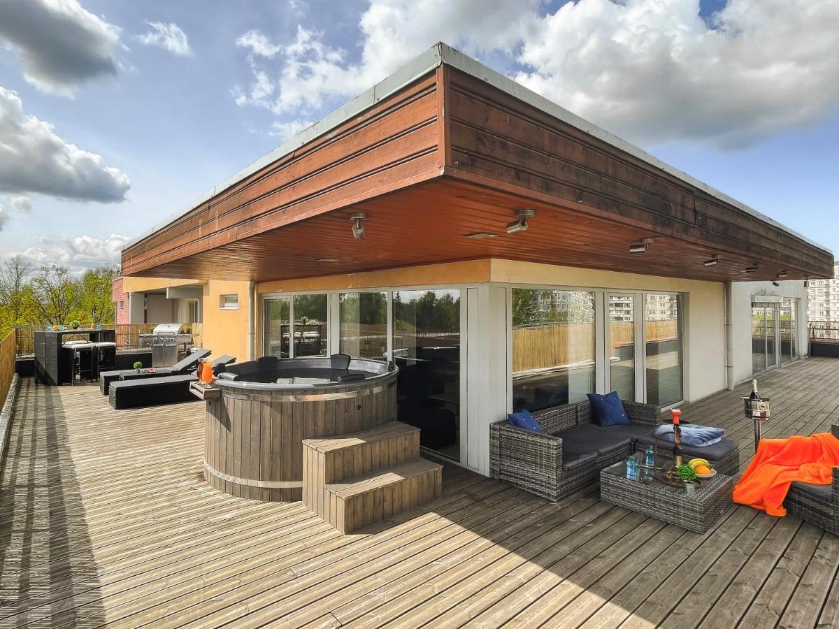 Skyhouse Riga Lux Penthouse & Spa Exterior foto